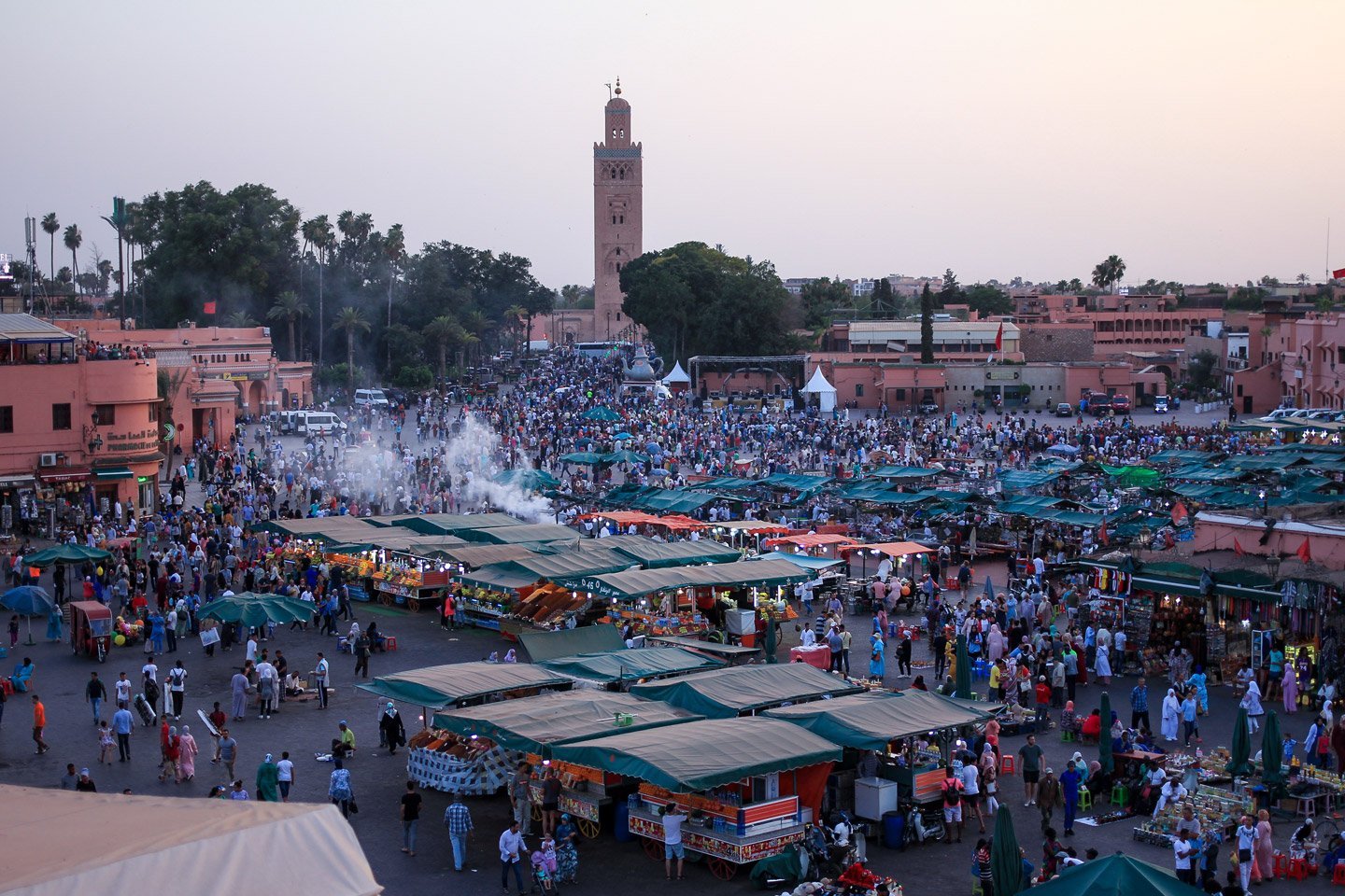 Plaza Jemaa El-Fnaa, Marrakech.