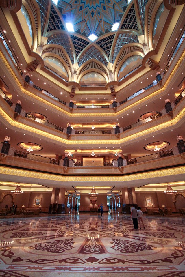 Emirates Palace en Abu Dhabi.