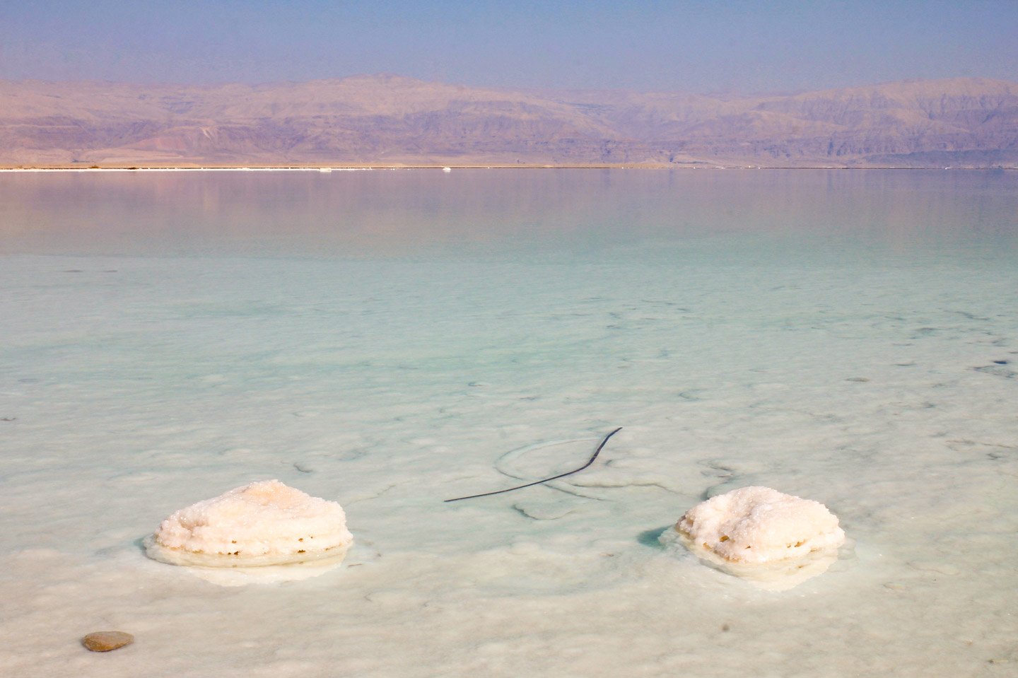 Sal en el Mar Muerto, Israel.